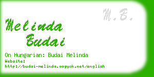 melinda budai business card